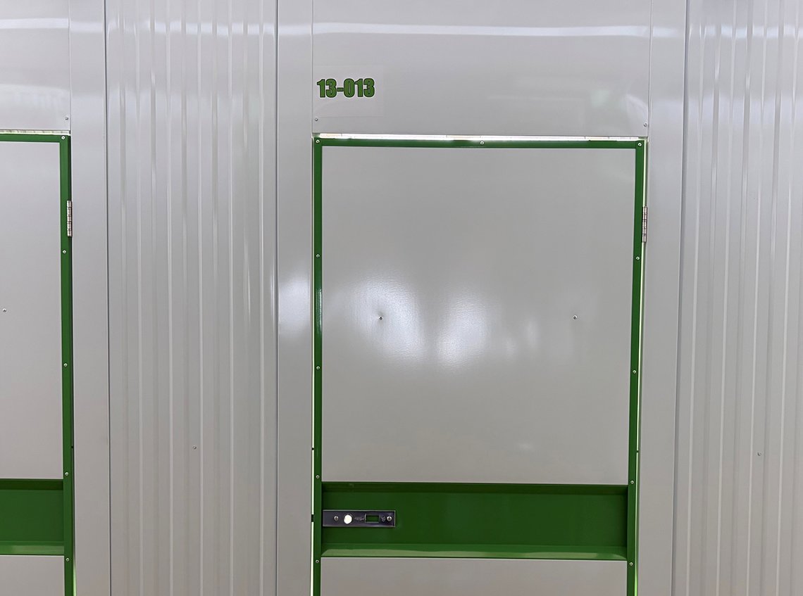LSH 2 in Ludwigsburg - Lager-Boxen Bereich grün