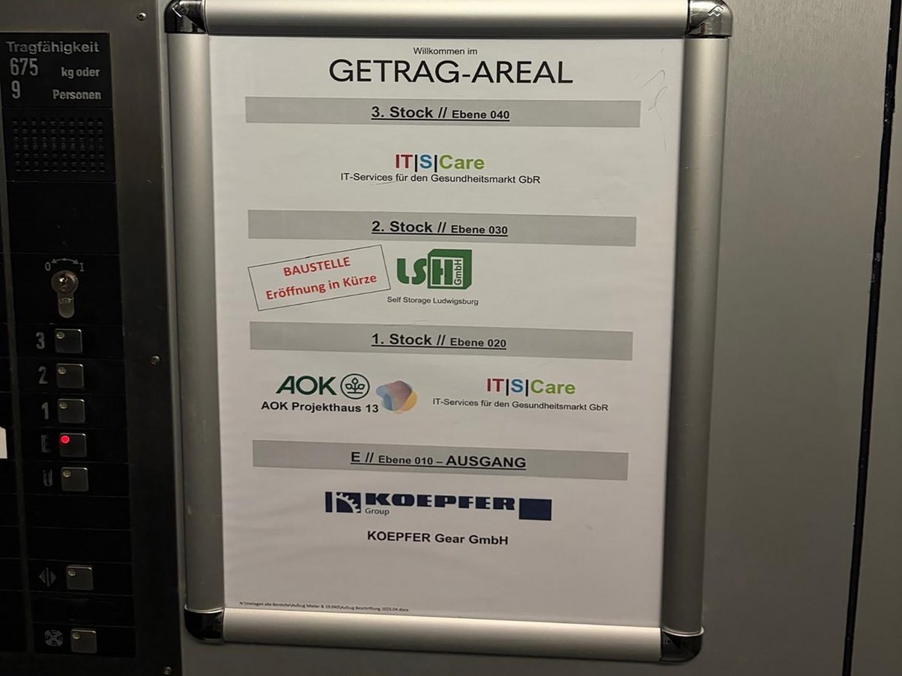 Firmeneintrag der LSH GmbH, hier das Self Storage Lagerhaus in Ludwigsburg, im Getrag-Areal Branchenverzeichnis.